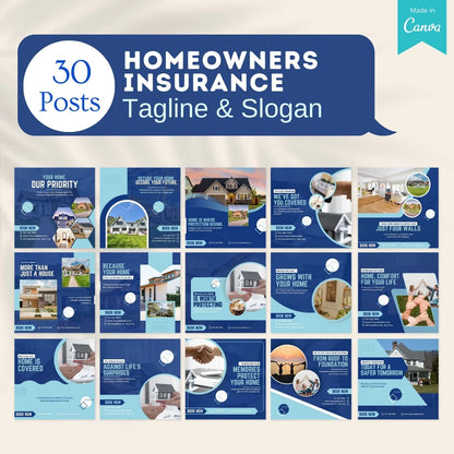 220 Homeowners Insurance Canva Templates