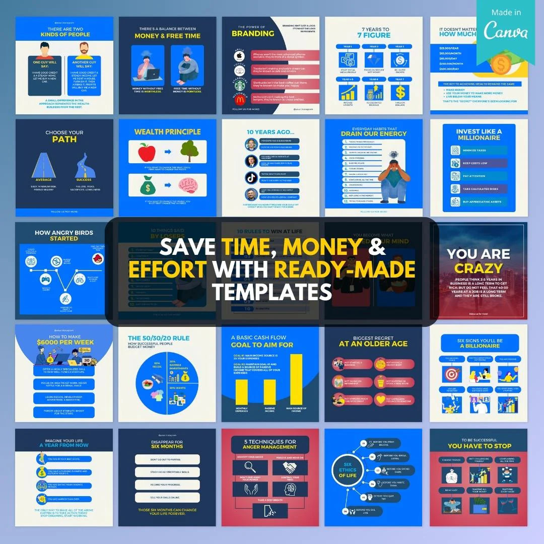 Business & Success Infographics - Social Media Templates