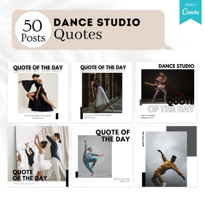 200 Dance Studio Posts - Social Media Templates