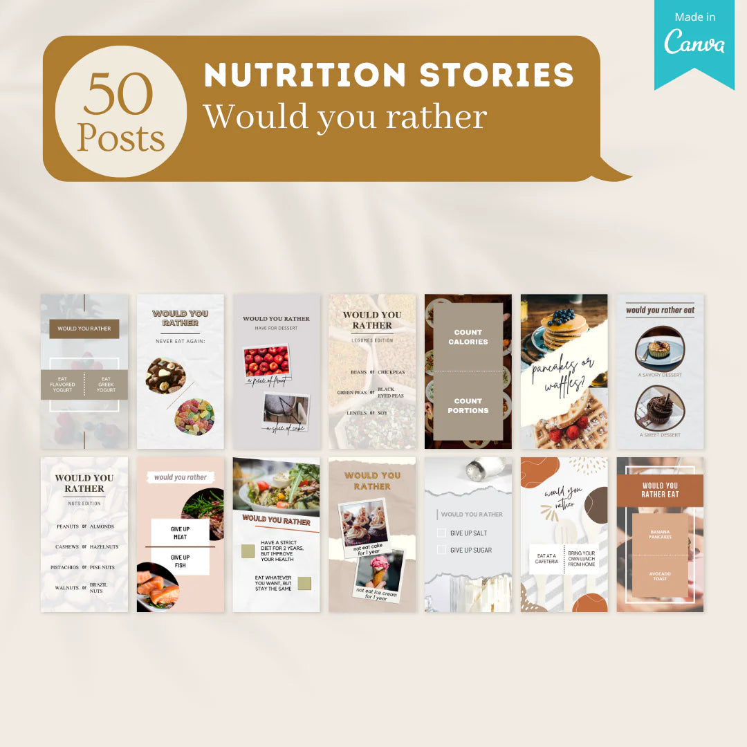 350 Nutrition Story - Social Media Templates