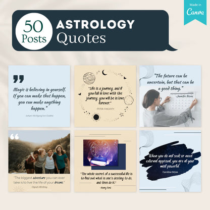 Astrology Social Media Canva Templates