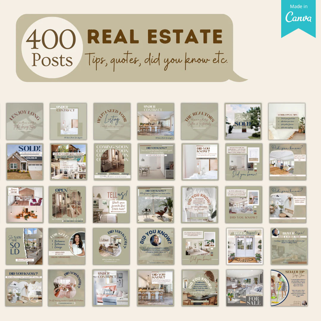 400 Real Estate vol.2 - Social Media Templates