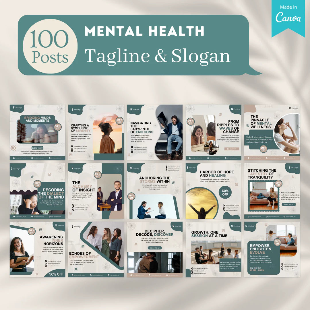 300 Mental Health (Vol.2) - Social Media Templates