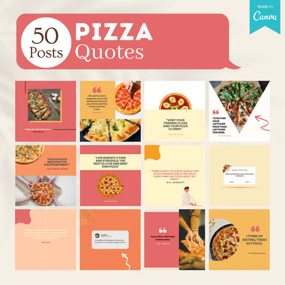 200 Pizza Posts - Social Media Templates