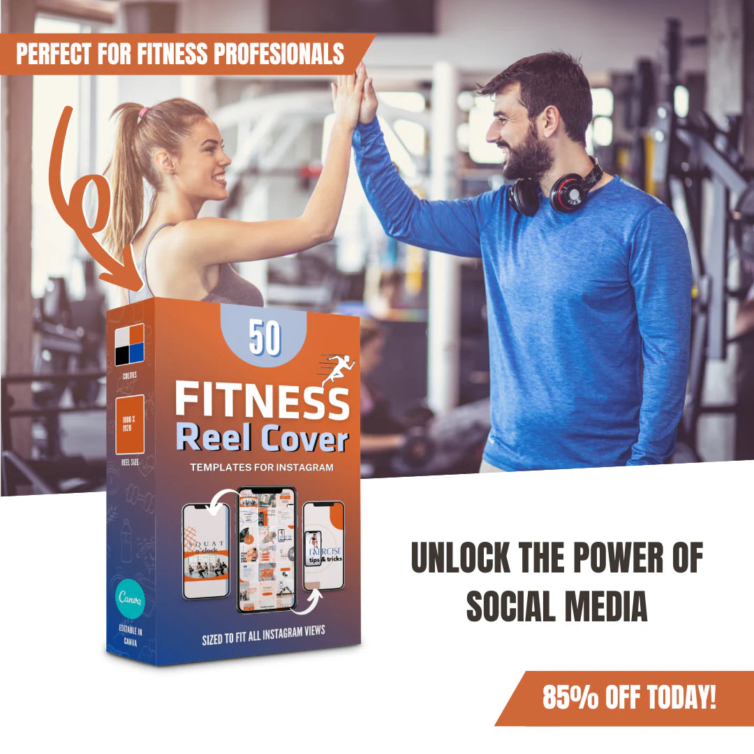 Fitness Reel & Highlight Covers Canva Templates