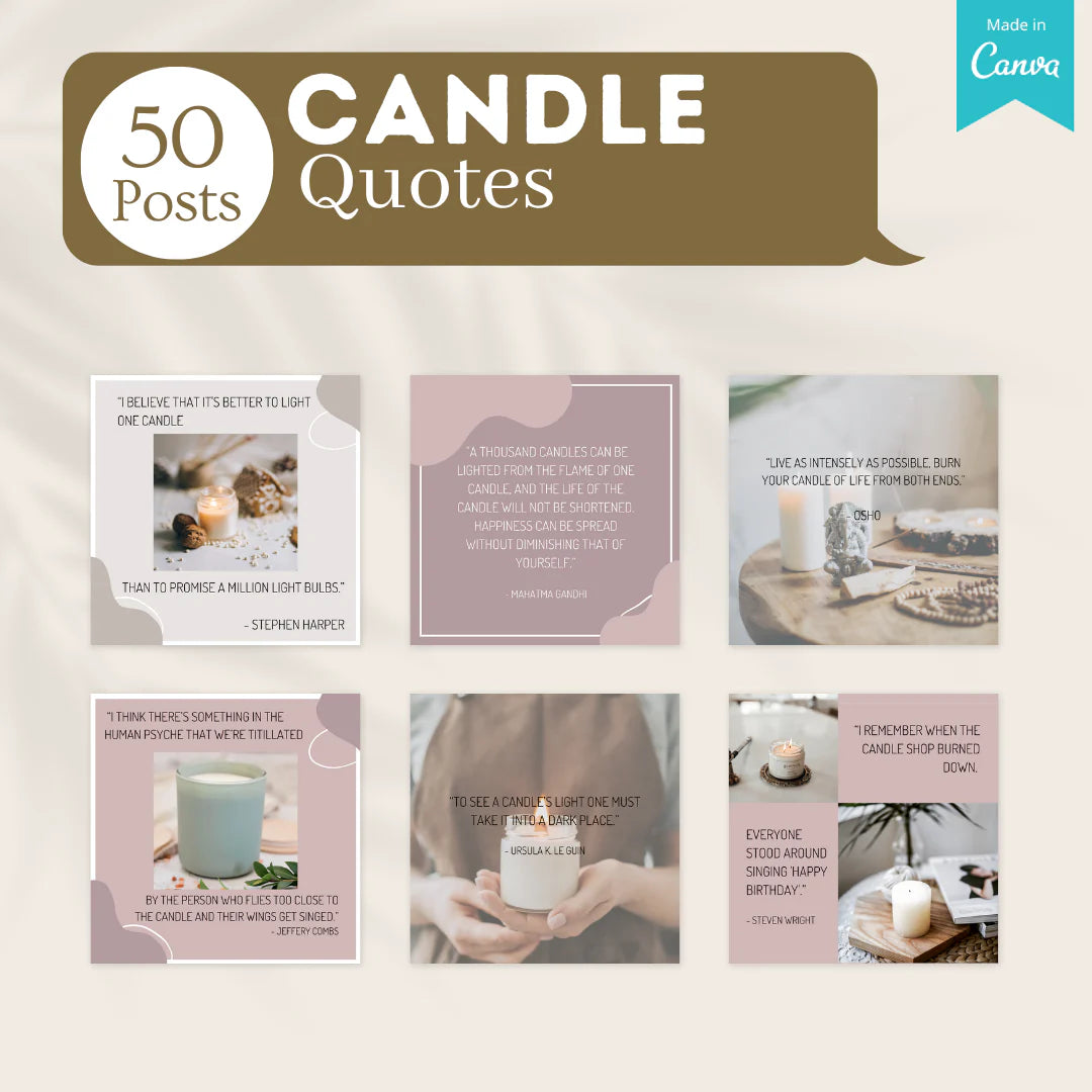 Candle Posts - Social Media Templates