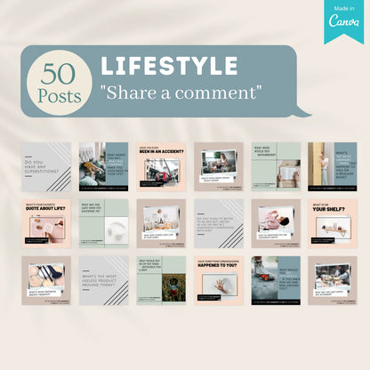 400 Lifestyle Posts (Vol. 2) - Social Media Templates