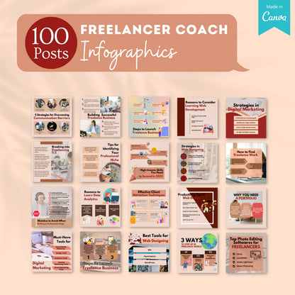 Freelancer Coach - Canva Editable Posts