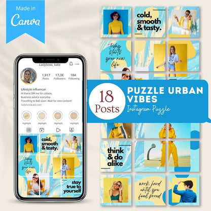 Puzzle Urban Vibes - Canva Templates