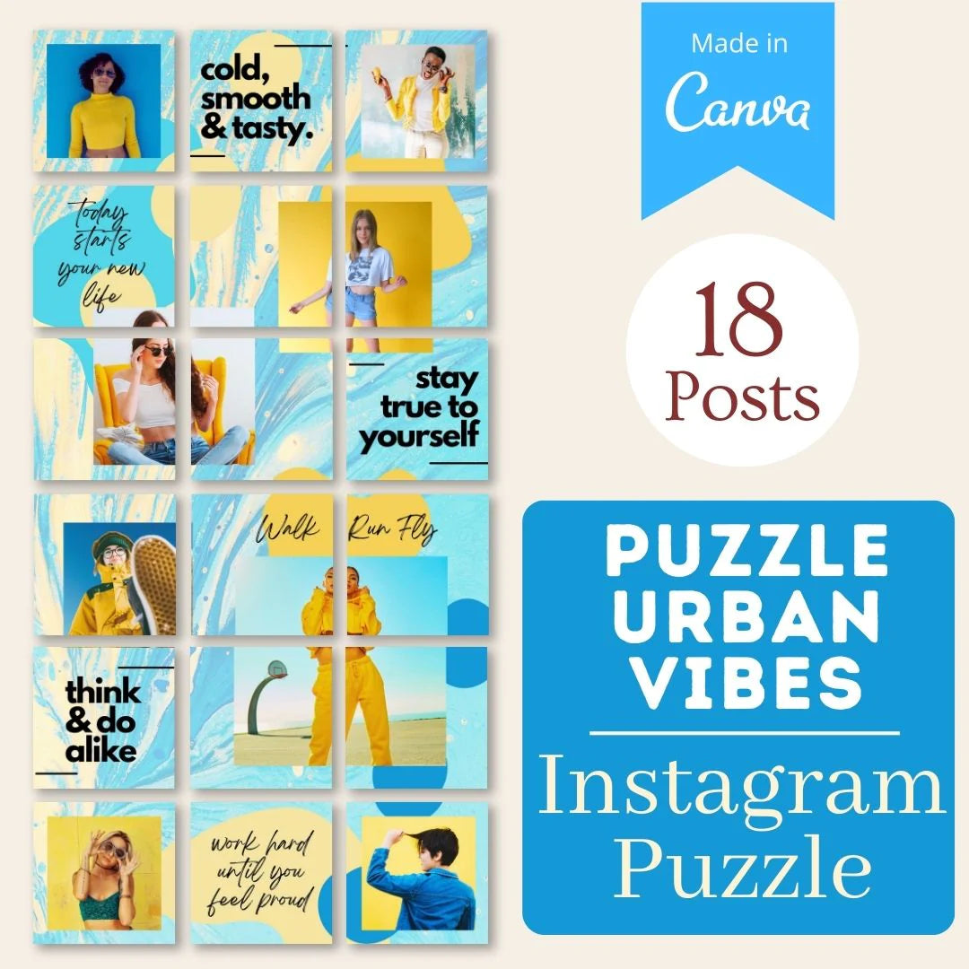 Puzzle Urban Vibes - Canva Templates