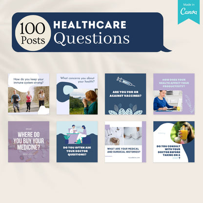 300 Healthcare Posts - Social Media Templates