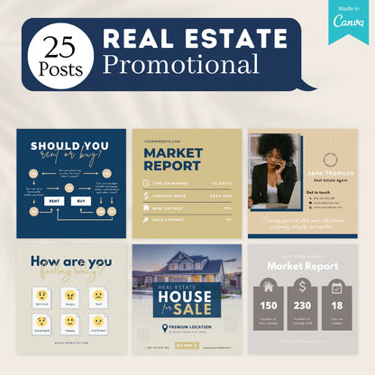 Real Estate LinkedIn Posts - Social Media Template