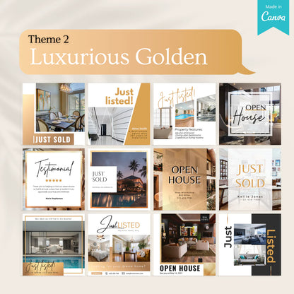 Luxurious Real Estate - Social Media Template