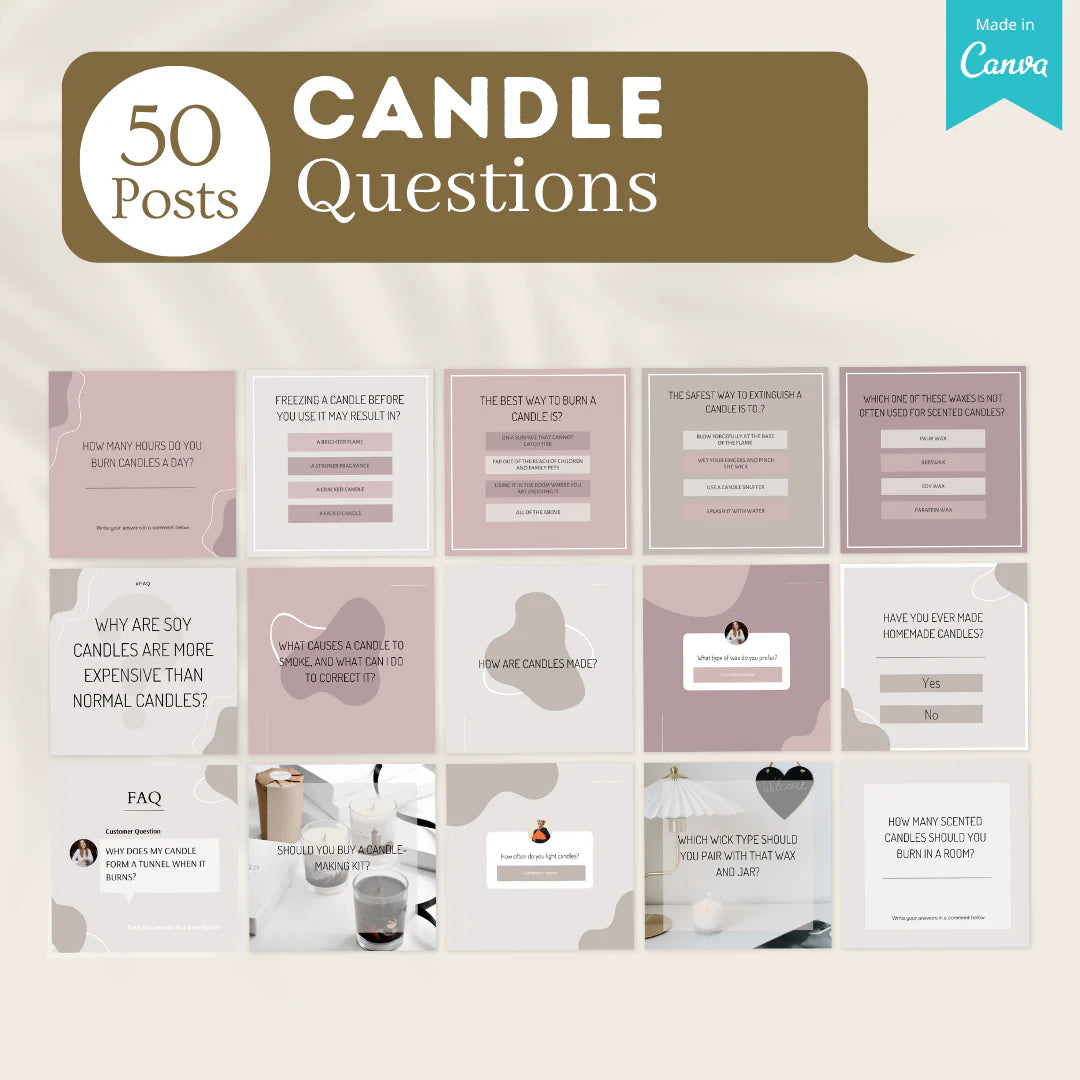 Candle Posts - Social Media Templates