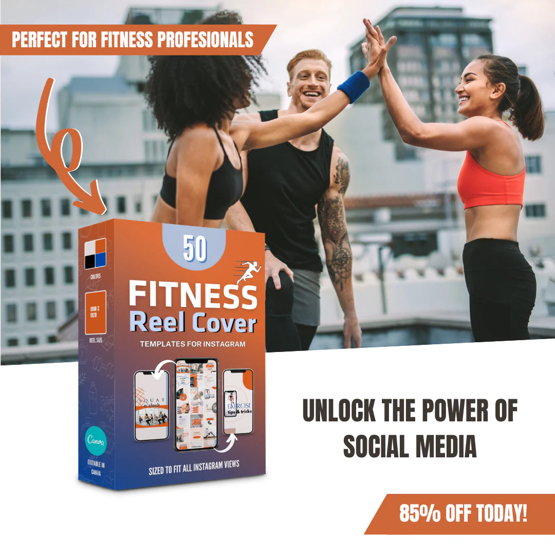 Fitness Reel & Highlight Covers Canva Templates