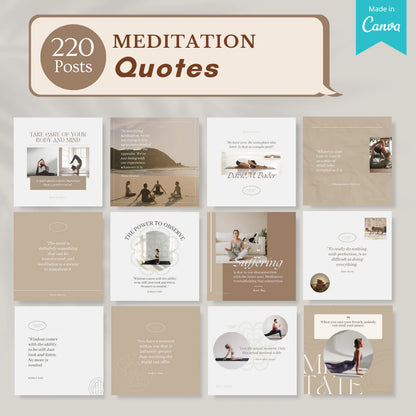 Meditation Bundle - Social Media Templates