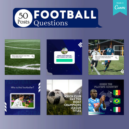 200 Football Posts - Social Media Templates