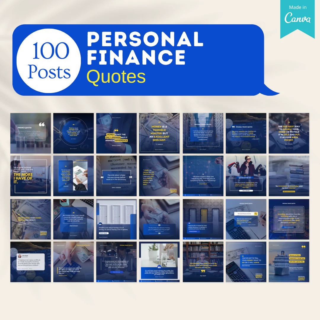 600 Personal Finance - Social Media Templates