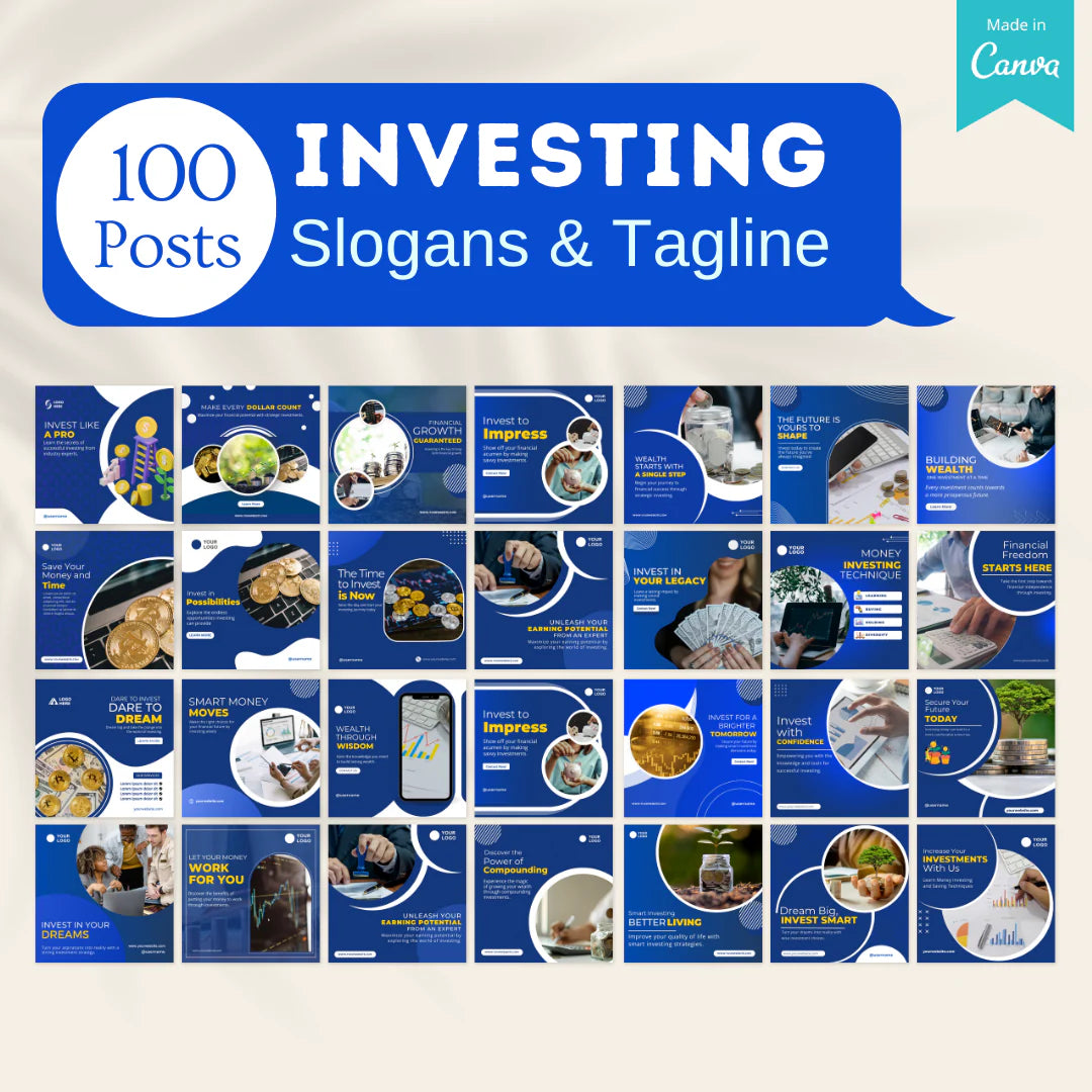 500 Investing Posts - Social Media Templates