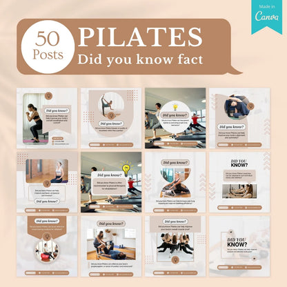 500 Pilates Post - Social Media Templates