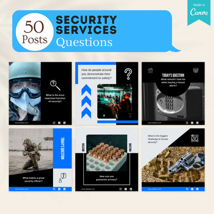 200 Security Services Posts - Social Media Templates