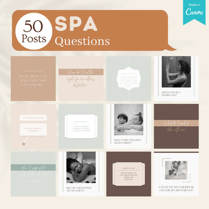 200 Spa Posts - Social Media Templates