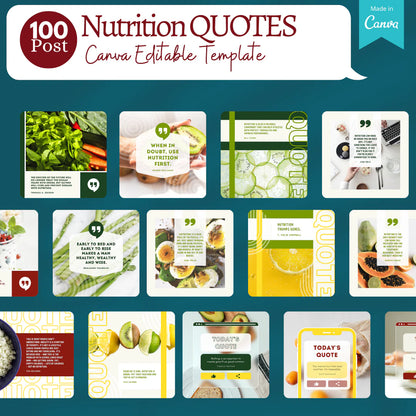 300 Nutrition (volume 2) -Social Media Templates