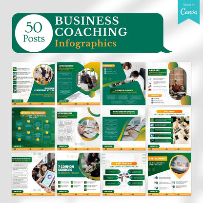 520 Business Coaching Posts - Social Media Templates