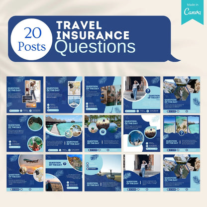 220 Travel Insurance Canva Templates