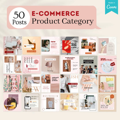 200 E-Commerce Posts - Social Media Templates