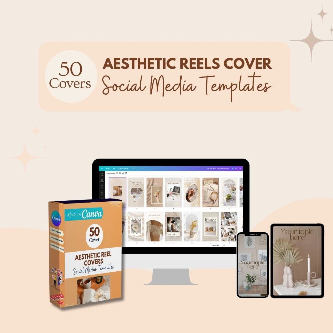 Aesthetic Reel Covers - 50 Templates