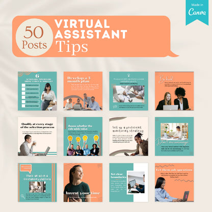 Virtual Assistant Bundle- Social Media Templates