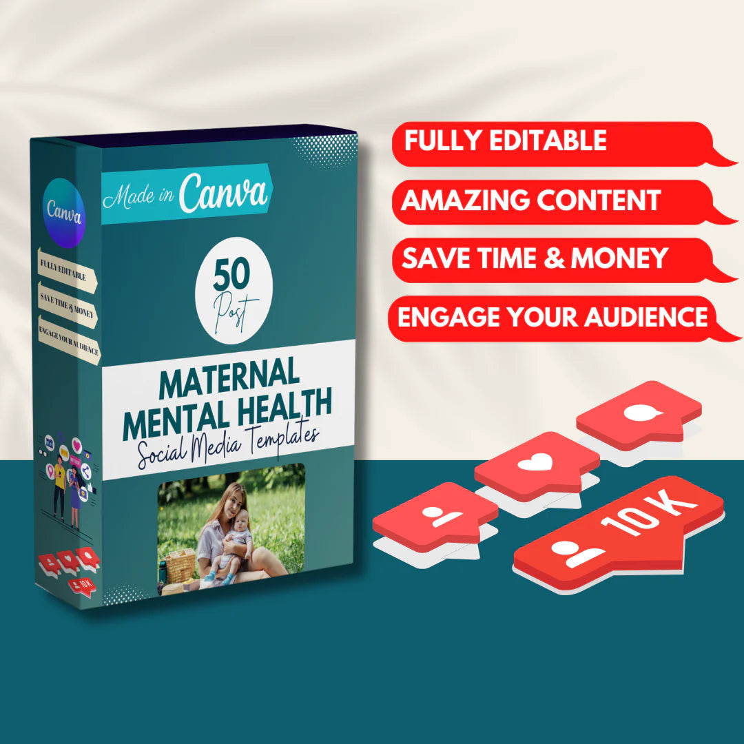 50 Maternal Mental Health - Social Media Templates