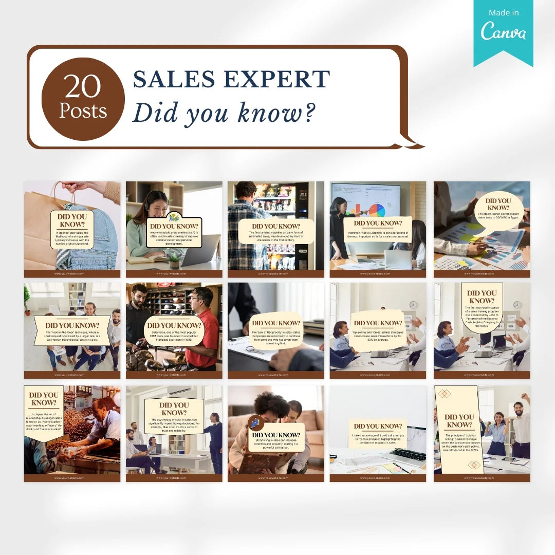 200 Sales Expert Canva Templates