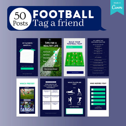 200 Football Posts - Social Media Templates