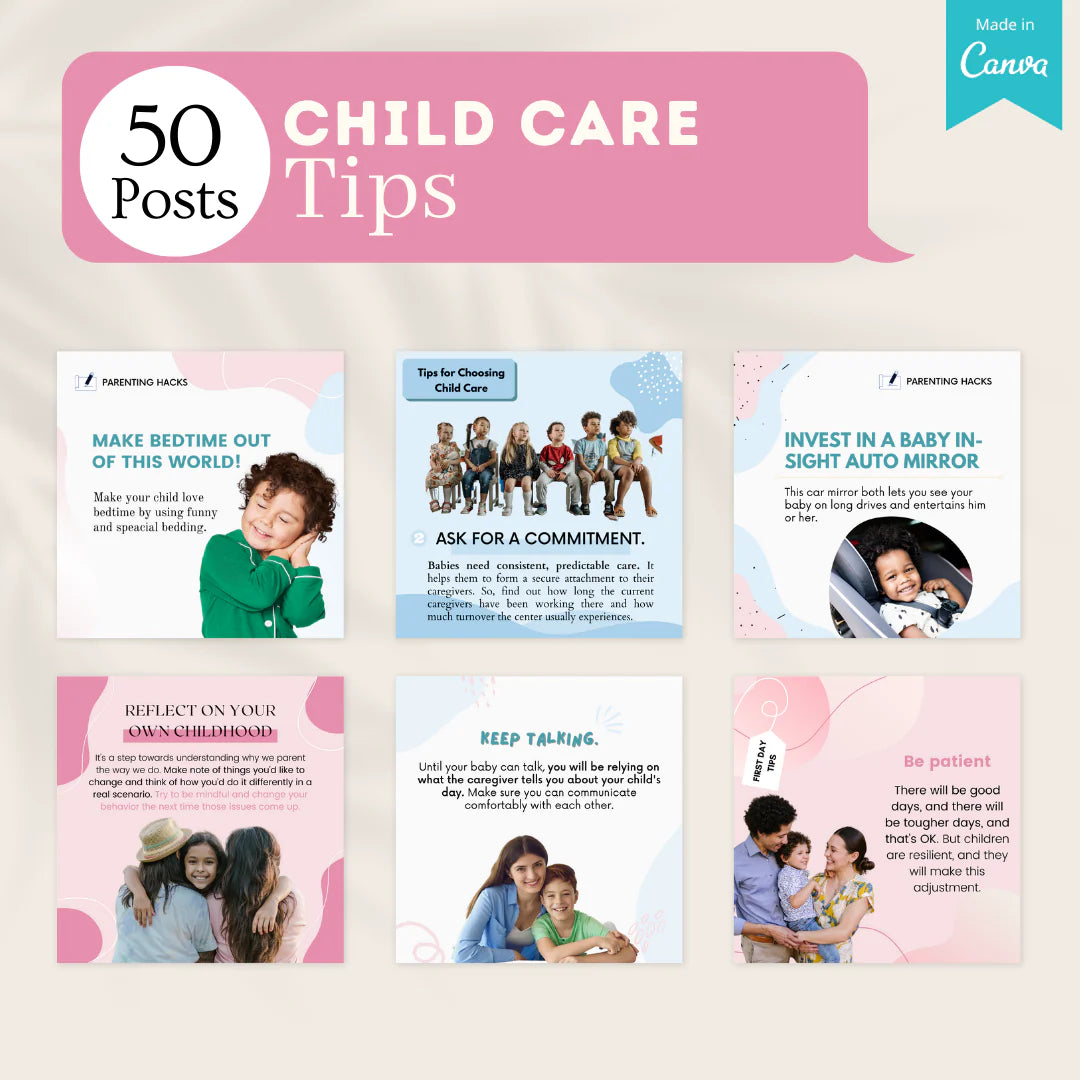 200 Child Care Posts - Social Media Templates