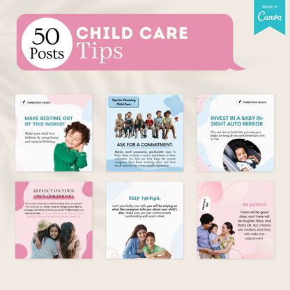 200 Child Care Posts - Social Media Templates