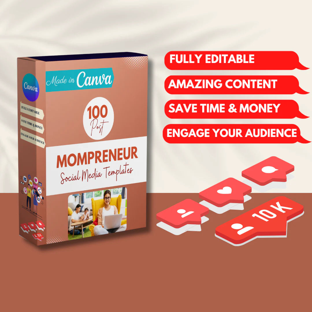 100 Mompreneur - Social Media Templates