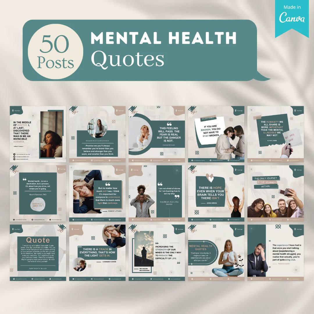 300 Mental Health (Vol.2) - Social Media Templates