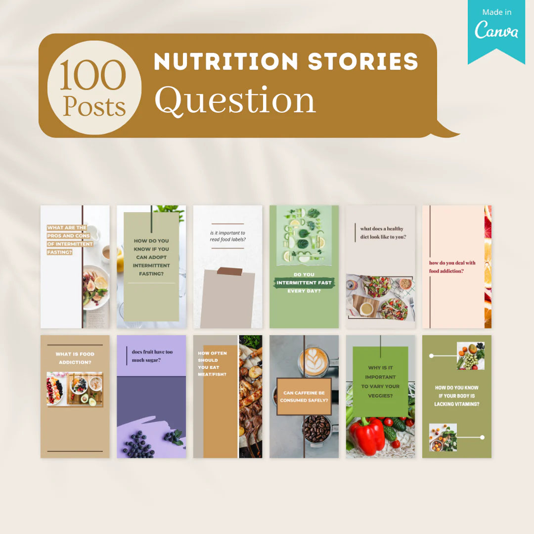 350 Nutrition Story - Social Media Templates