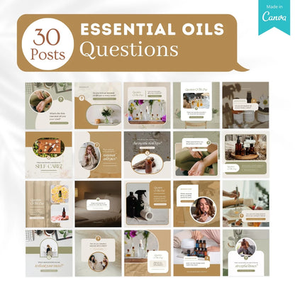 300 Essential Oils Posts - Social Media Templates