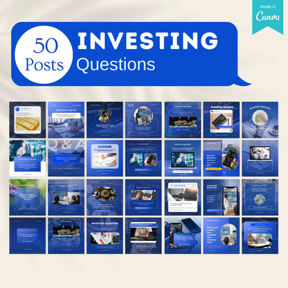 500 Investing Posts - Social Media Templates