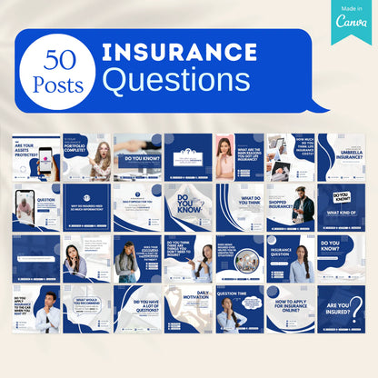 400 Insurance Posts - Social Media Templates