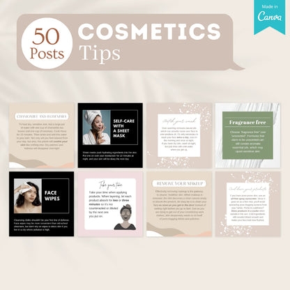 300 Cosmetics Posts - Social Media Templates