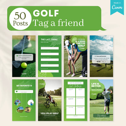 250 Golf Posts - Social Media Templates