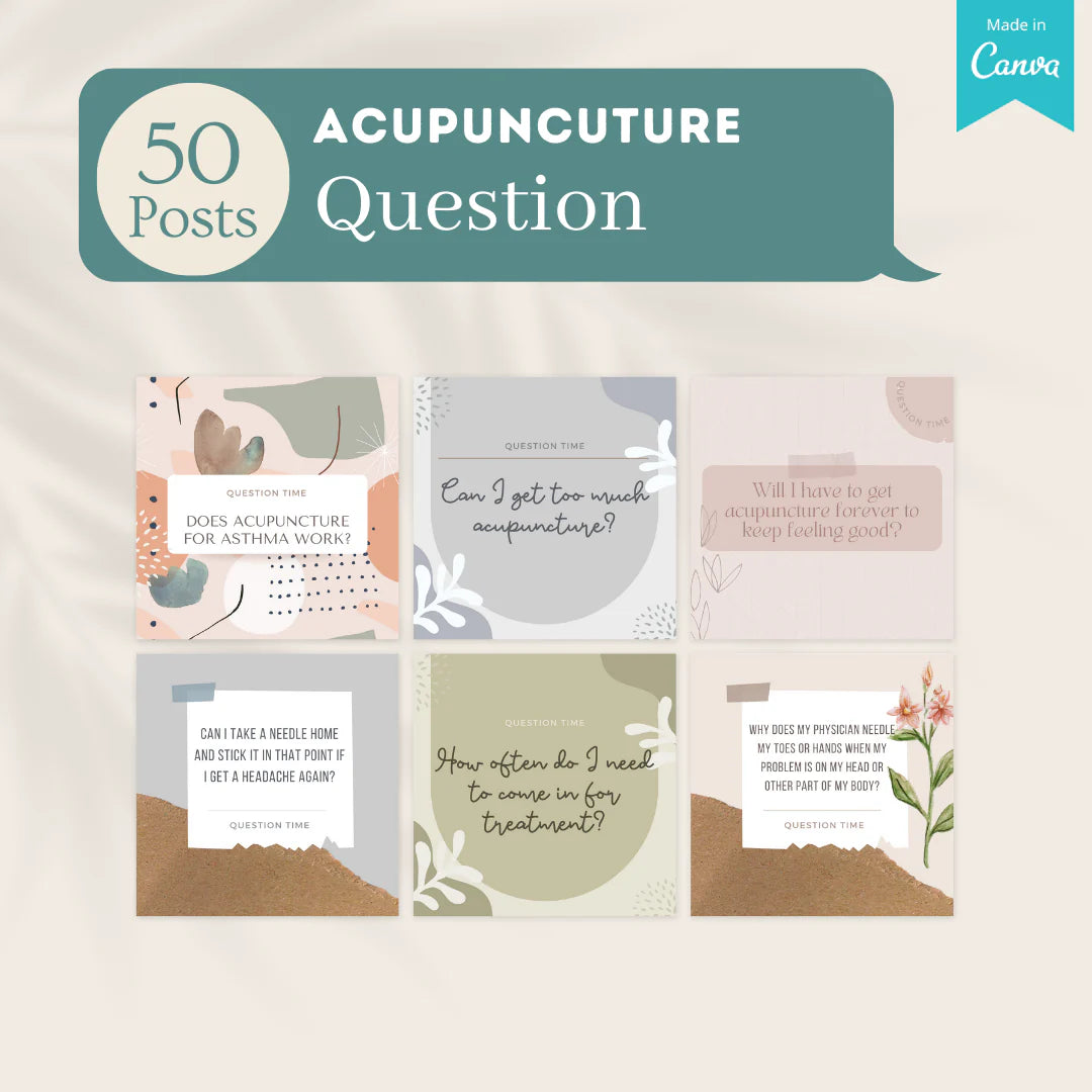 200 Acupuncuture Posts - Social Media Templates