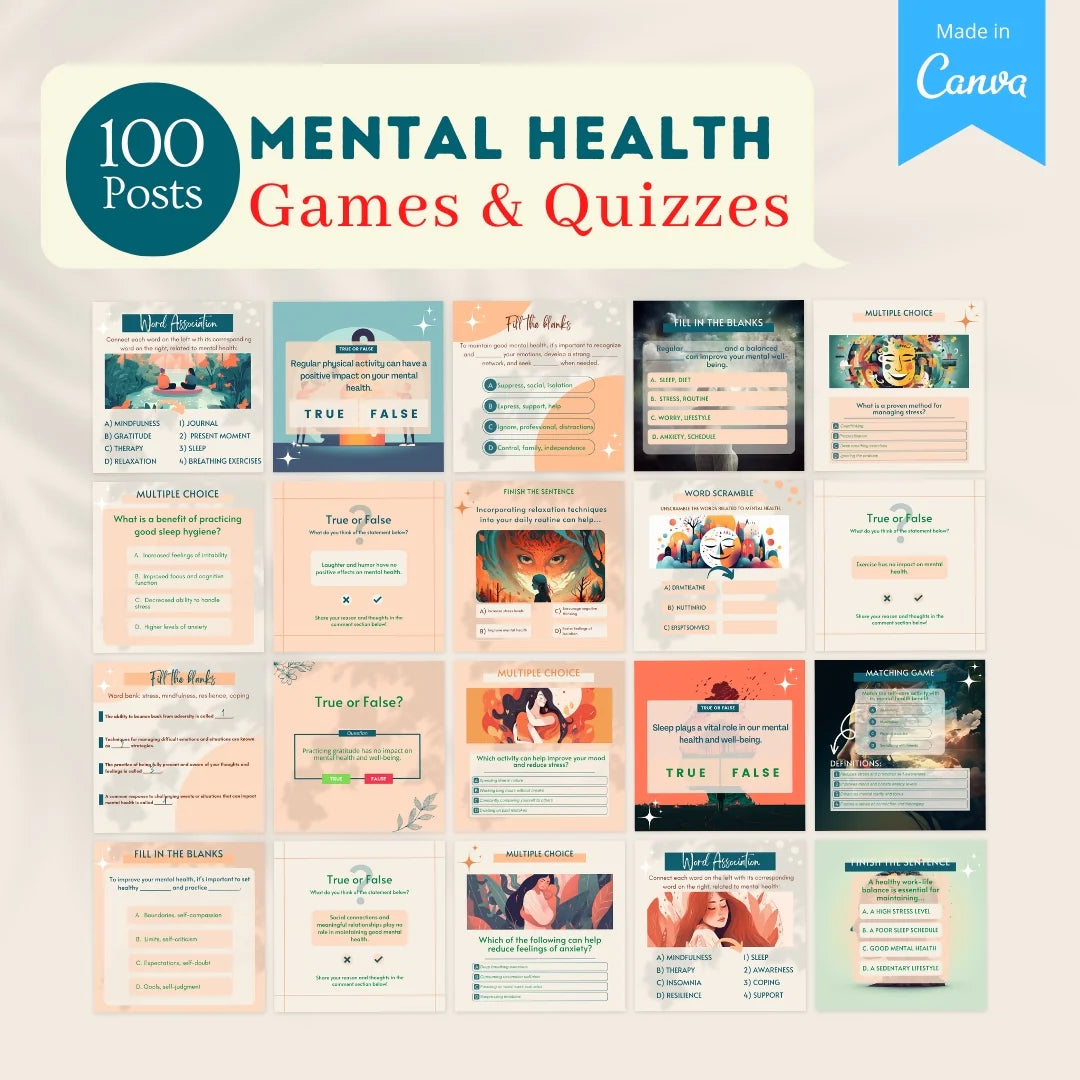 Mental Health Bundle - Social Media Templates