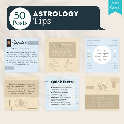 Astrology Social Media Canva Templates