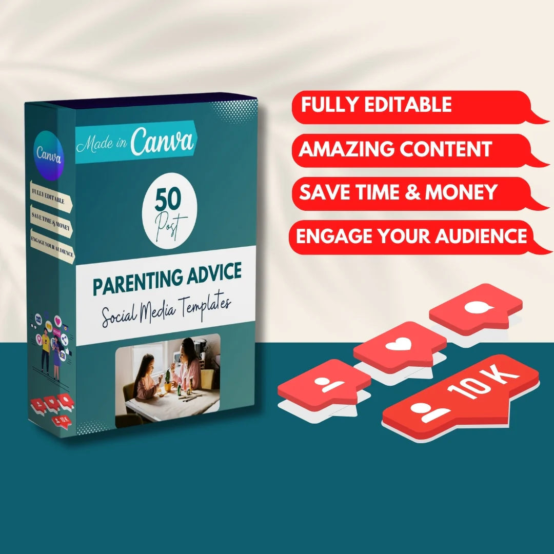 50 Parenting Advice Canva Templates