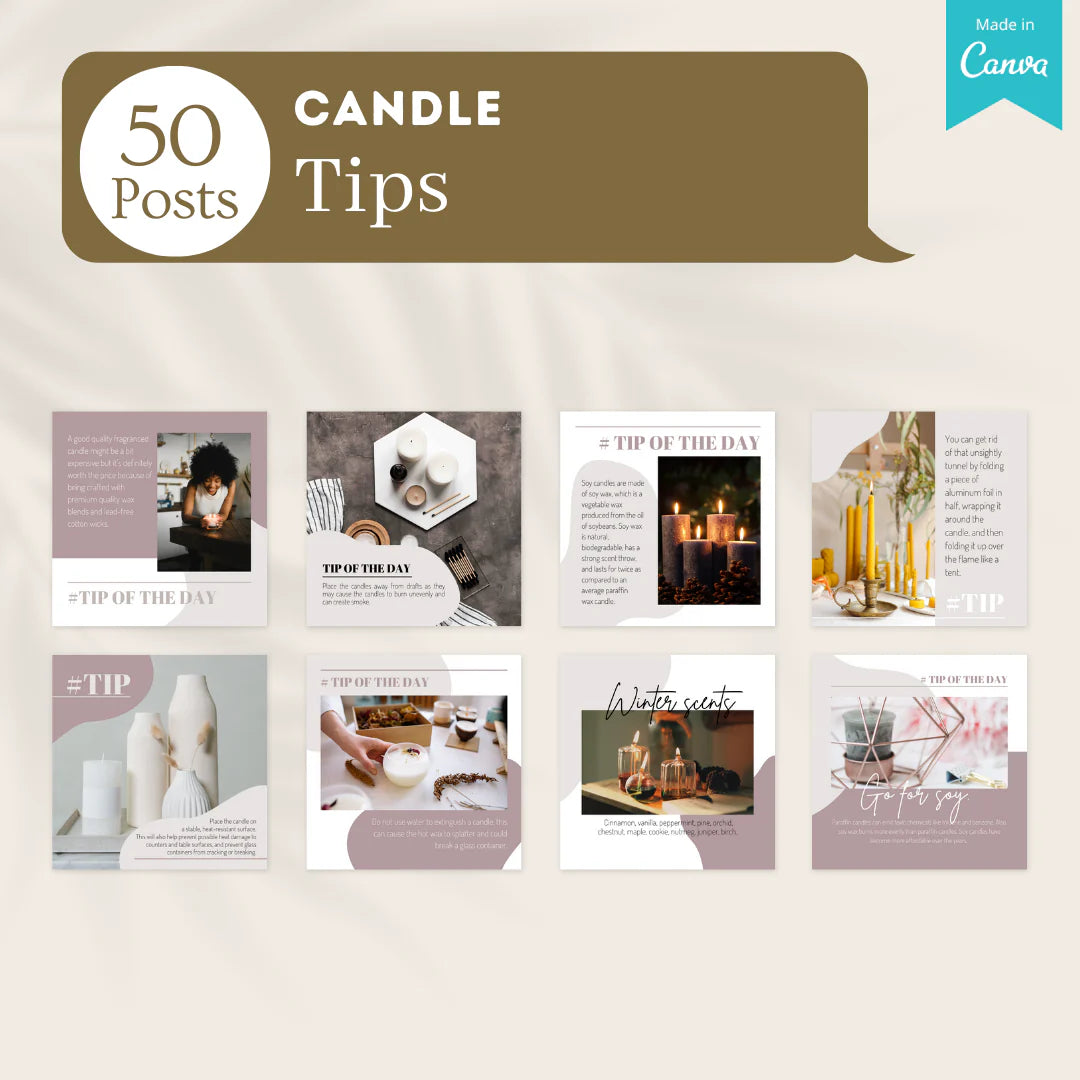 Candle Posts - Social Media Templates